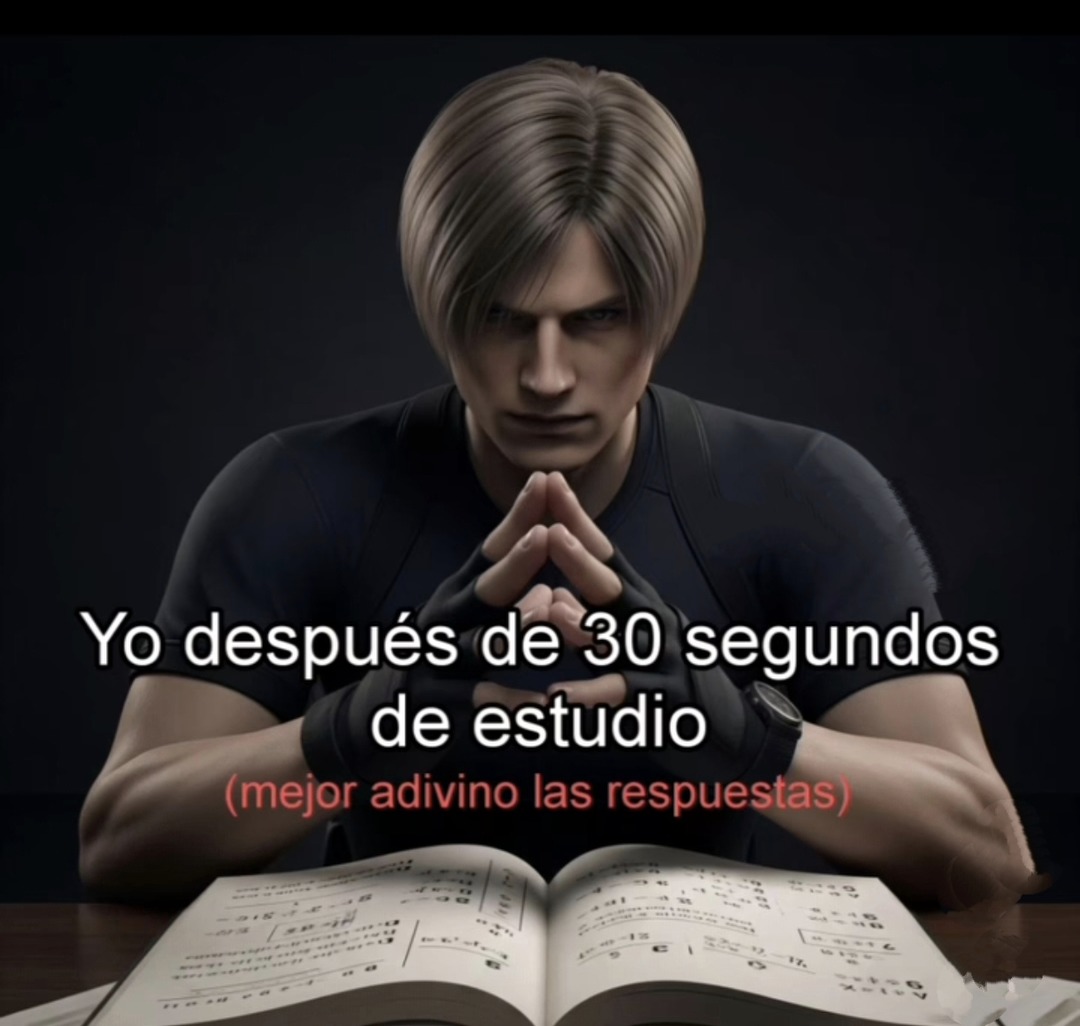 Estudié 30 segundos, ya puedo adivinar todo - meme