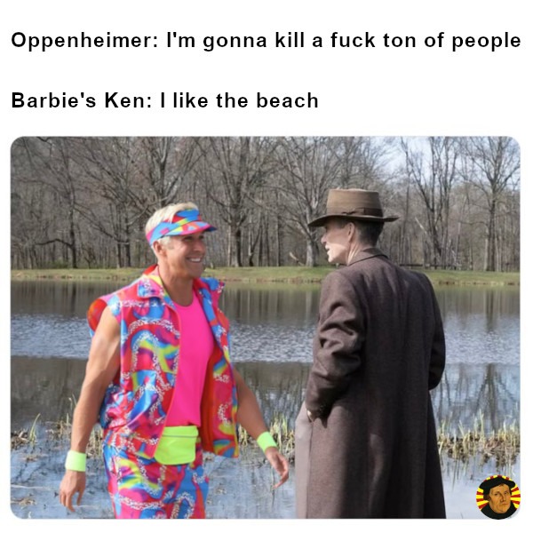 Ken likes the beach - meme
