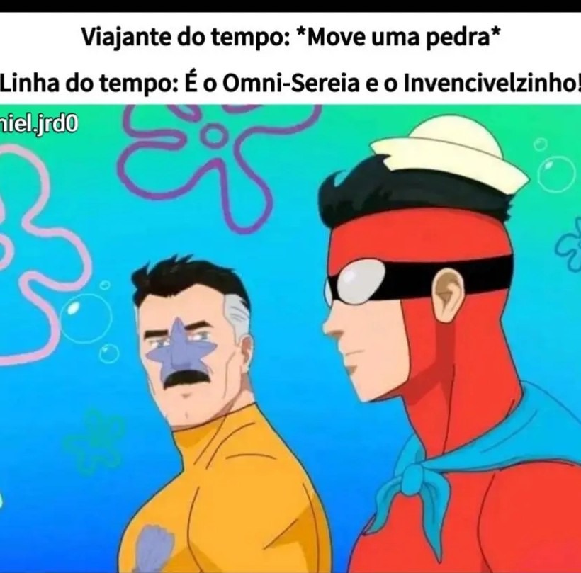 Foi a mal a marca d'água - meme