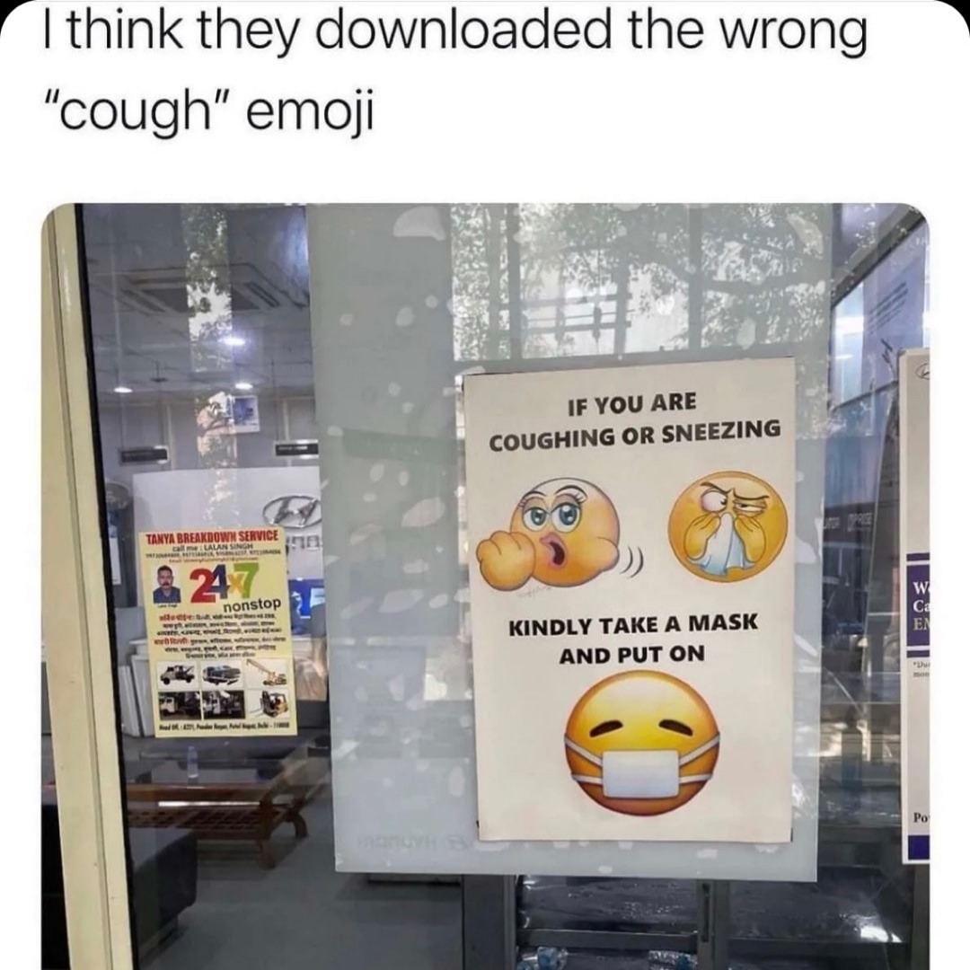 Wrong emoji - meme