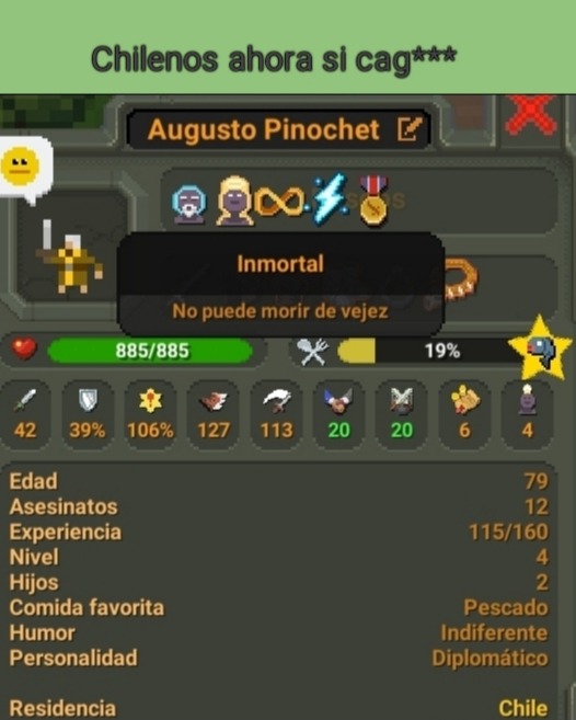 Pinochet ahora es eterno - meme