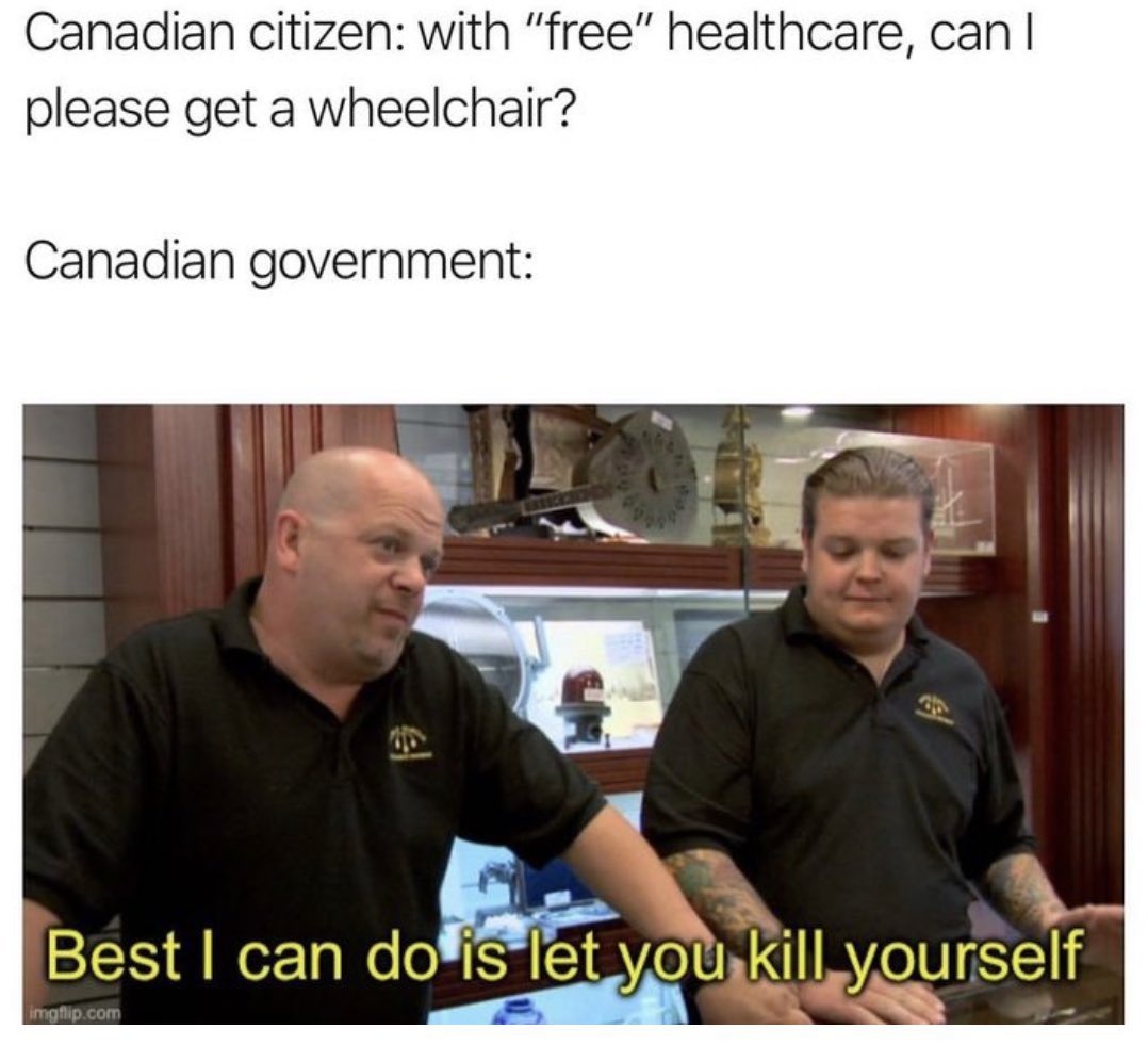 Handicapped people in Canada - meme