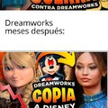 Si que Las cromadas a Dreamworks resultaron muy contraproducentes. Eso se gana Astro por su noción de que Dreamworks pondría a Disney en 4. Pero bueno, ninguna empresa es tan progre como aparenta ser.