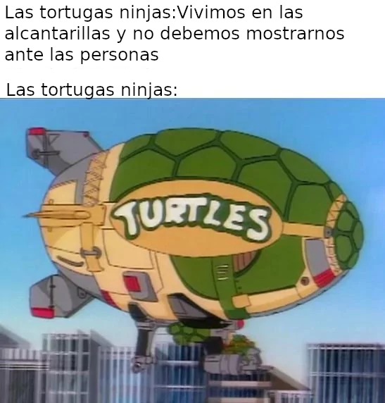 las ninja turtles - meme