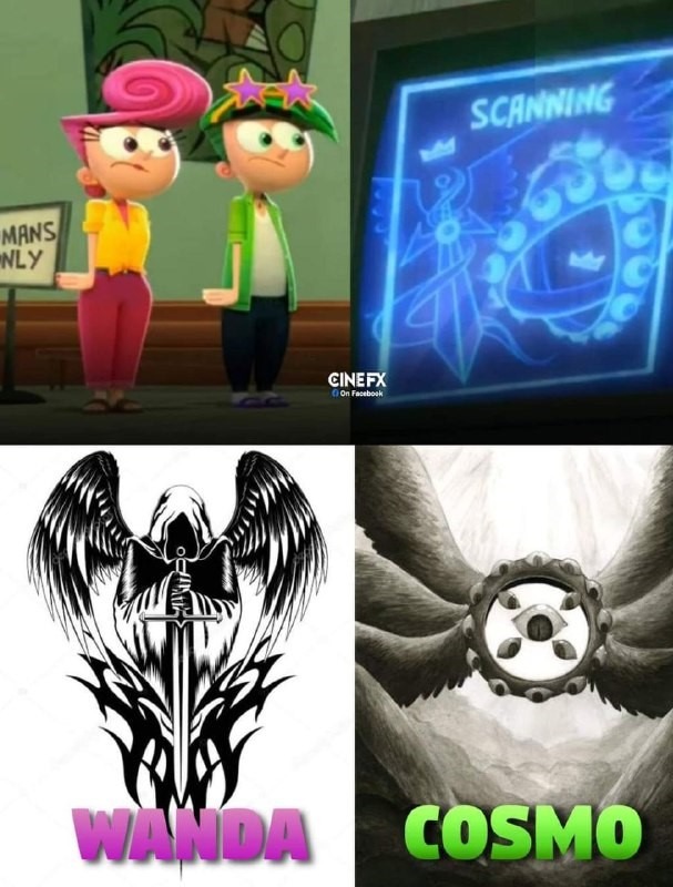 Imagen de cosmo y wanda - meme