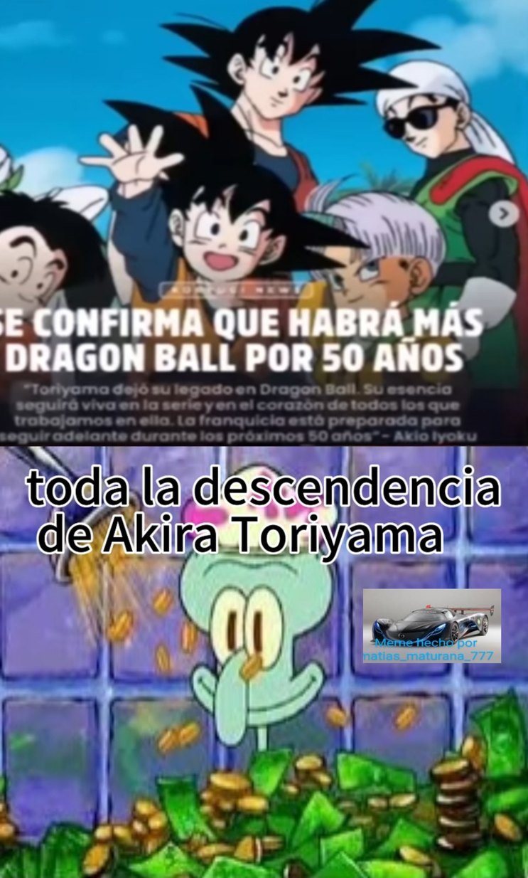 Soy muy fan de dragon ball pero creo que esto ya es quemarlo mucho - meme