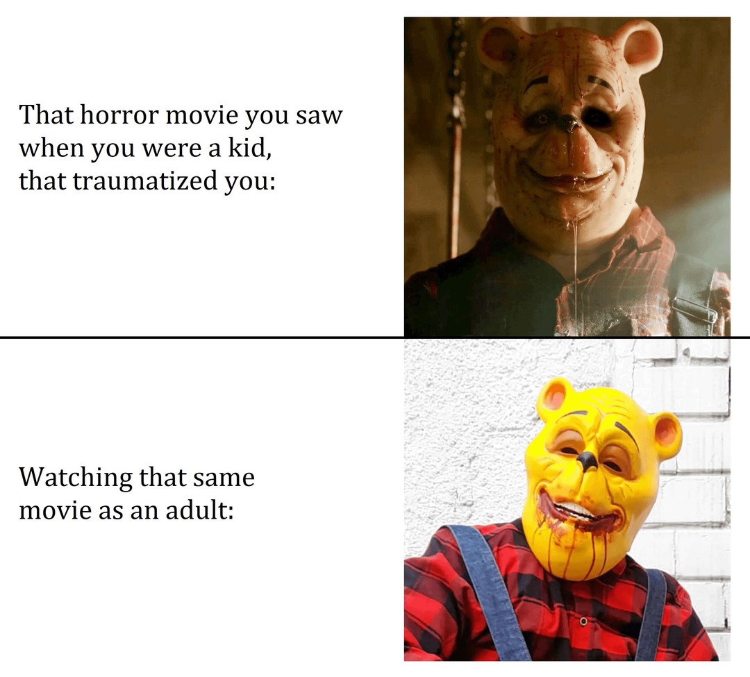 Childhood trauma vs adult comedy night - meme
