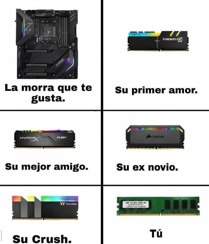 La morra que te gusta y su squad imposible de superar - meme