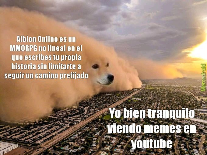 Albion Online es un MMORPG no lineal en el que escribes tu propia historia  sin limitarte a seguir un camino prefijado - Meme by Jose_el_PRO :)  Memedroid