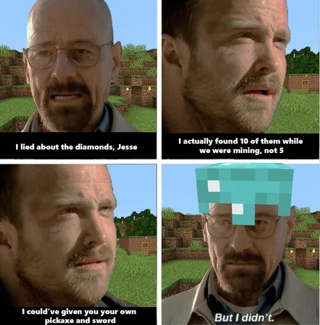 breaking bad minecraft meme