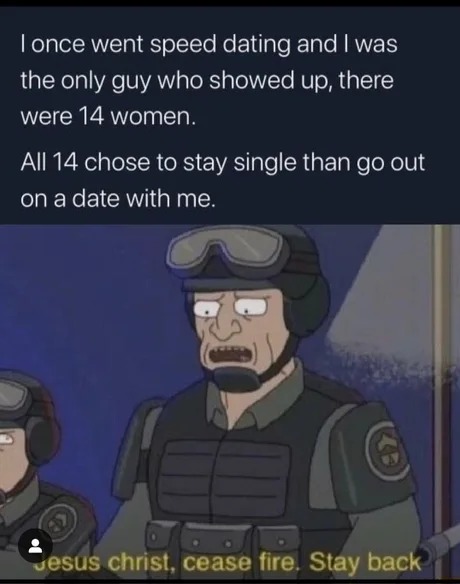 speed dating meme
