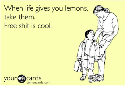 Lemons taste like lemons, first comment gets bacon - meme