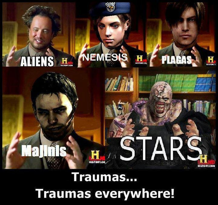 Traumas everywhere - meme.