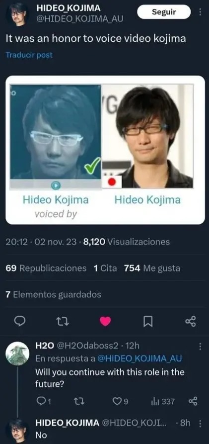 Hideo Kojima meme