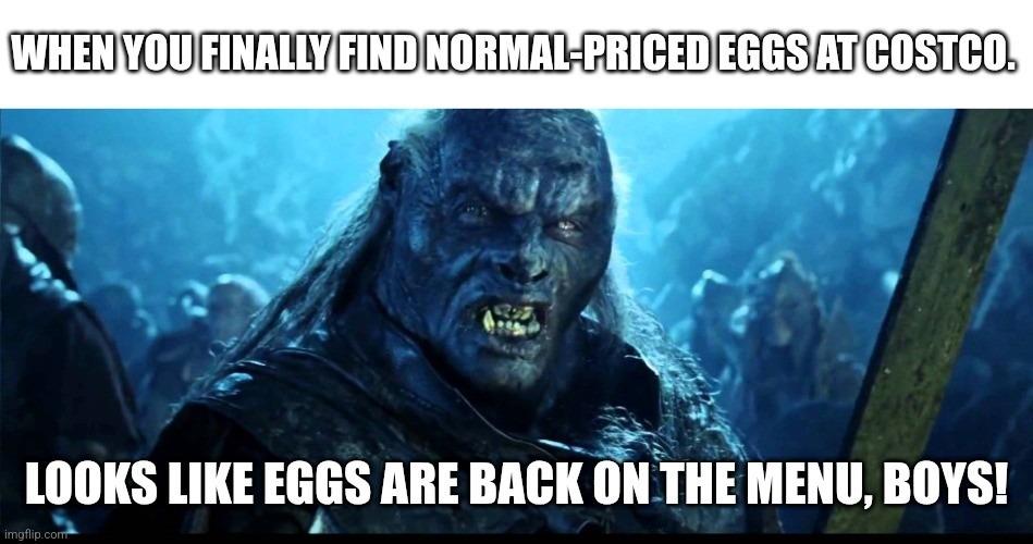 I have some eggs - meme