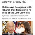 Creepy Joe needs to go into a home!