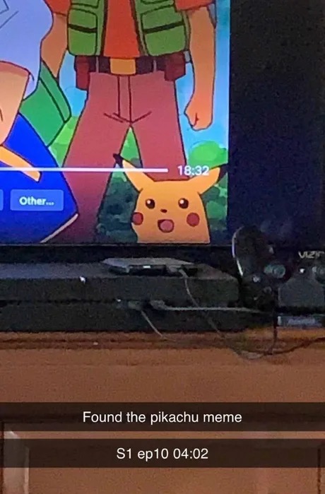 Yes, we found the pikachu meme