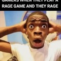 Gamers playing rage games