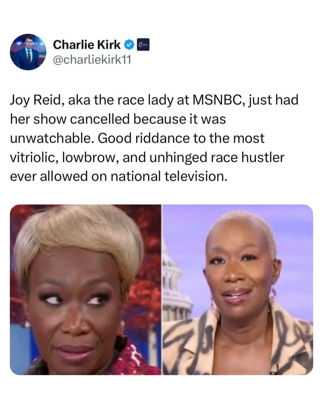 Joy Reid fired meme news