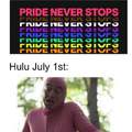 Hulu stopped pride