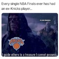NBA Finals always has an ex-knicks player