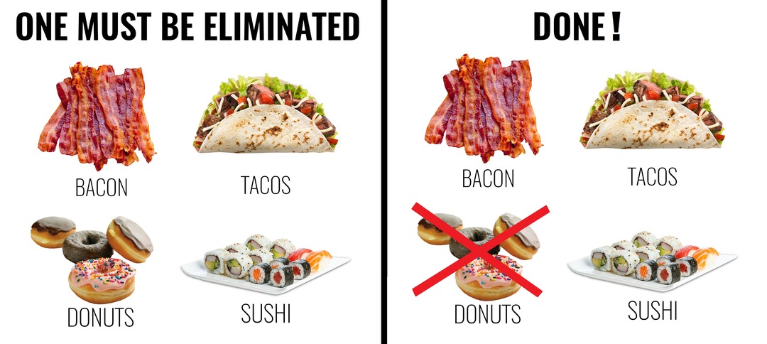 Unpopular opinion: healthy choice, easy choice. Donuts for cops, not to me. - meme