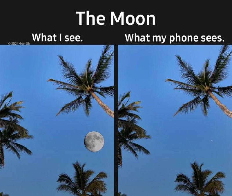 ﻿The Moon What I see: What my phone sees.