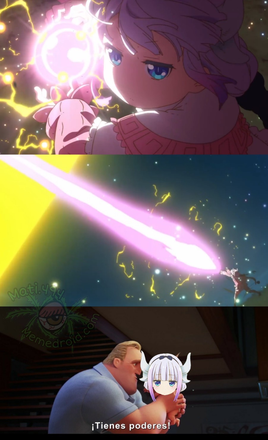 Original, primer meme del anime kobayashi xd