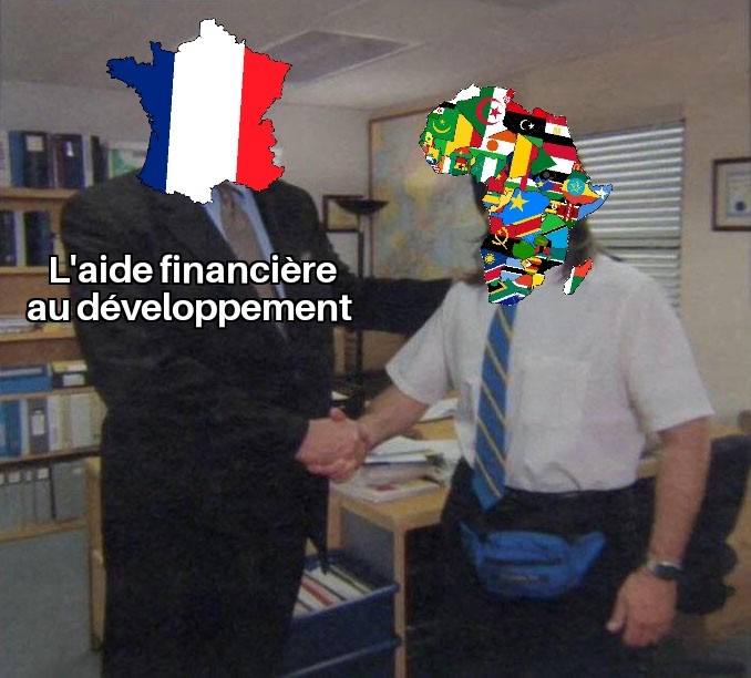 Oh la méchante France et son argent ! - meme