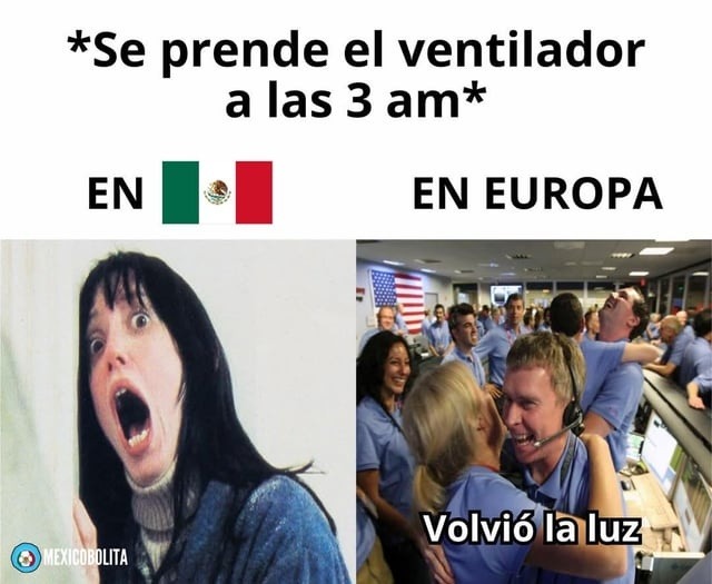 A las 3am se prende el ventilador y ya pensé que volvió la luz - meme