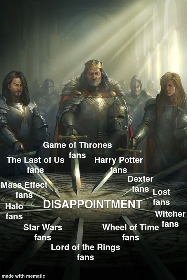 We all share the disappointment - meme
