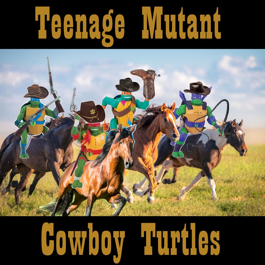 Teenage Mutant Cowboy Turtles - meme