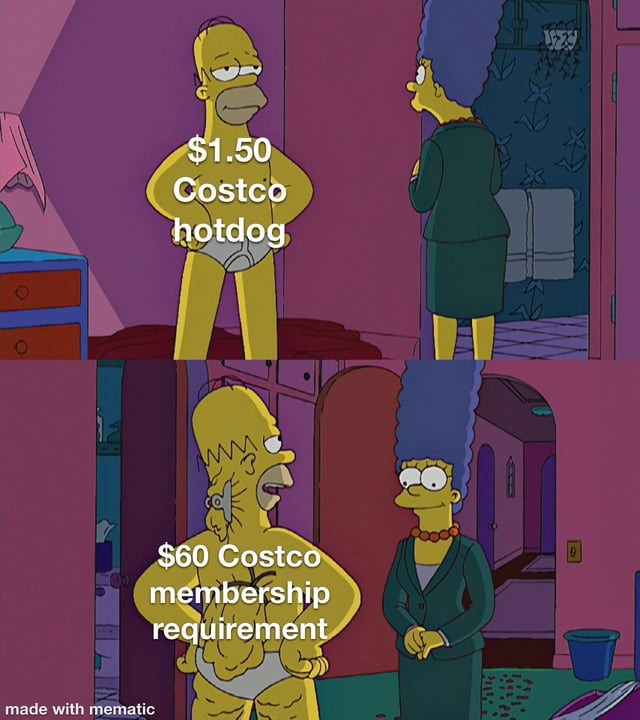 Costco hotdog - meme
