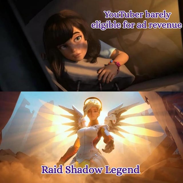 Raid Shadow Legend ads - meme