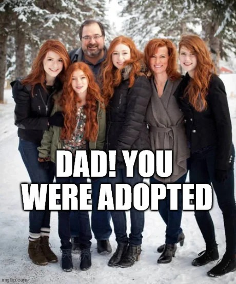Red head gen is strong - meme