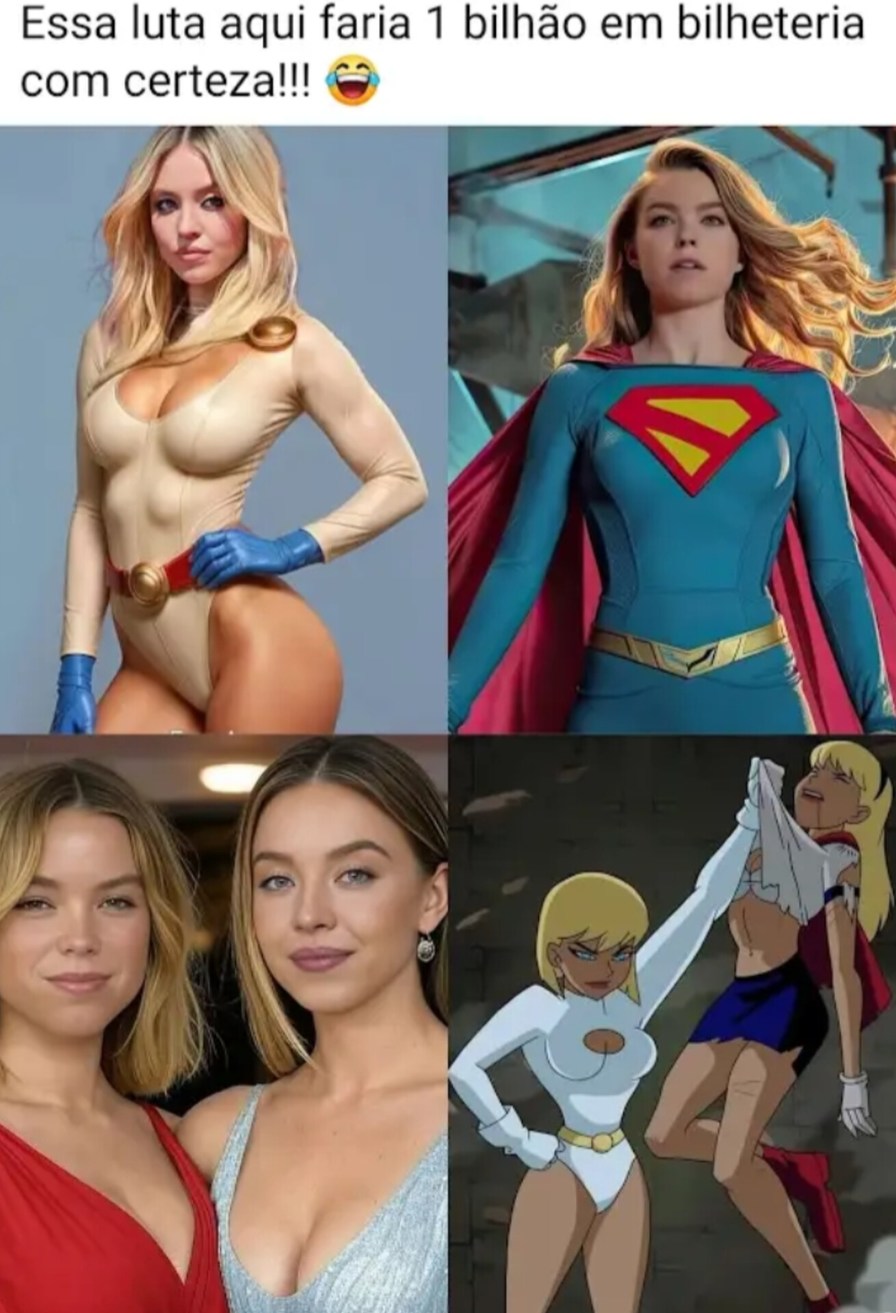 Supergirl vs Powergirl - meme