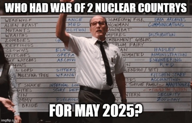 War, clowns, zombies, 2025 bingo card complete - meme