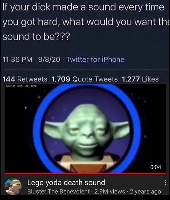 get out of my butt yoda it hurts - meme