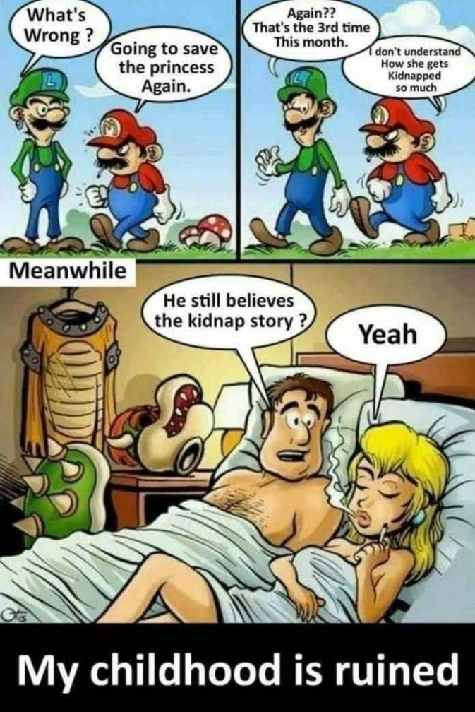 Mario needs a new woman - meme