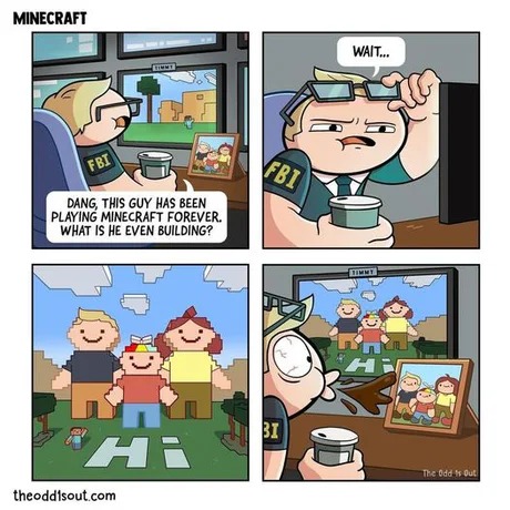 Minecraft comic meme