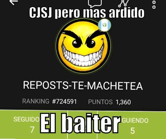 Tiene name de repost y no sube una mierda - meme