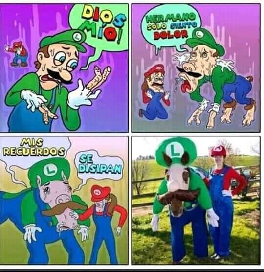 Noo Mario verde - meme