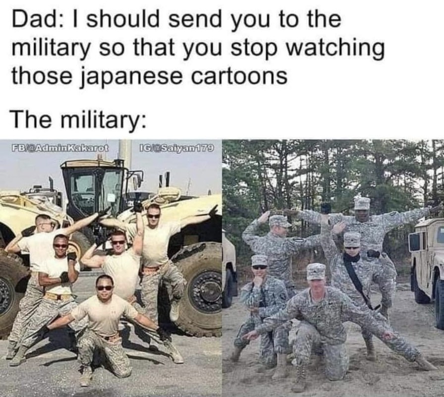 Sent to the military - meme