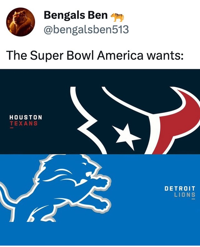 The Super Bowl America wants - meme
