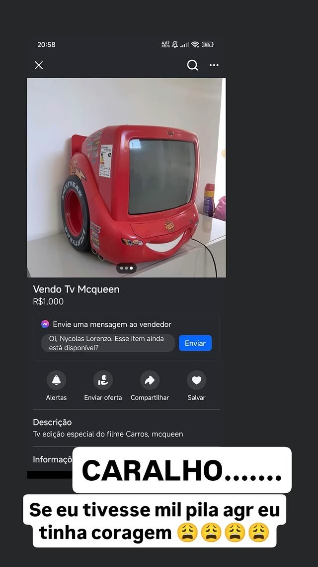 Nunca vou me perdoar por nao ter 1000 pilas agora - meme
