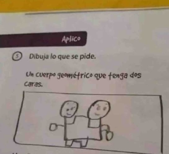 Dibuja un cuerpo con dos caras y te entregan a tu ex - meme