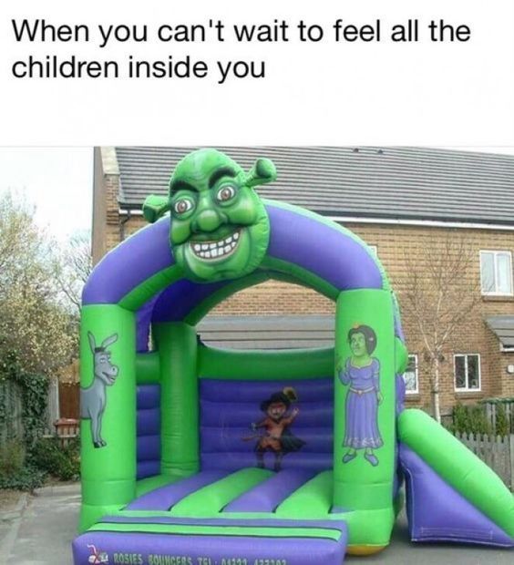 Shrek the pedophile - meme