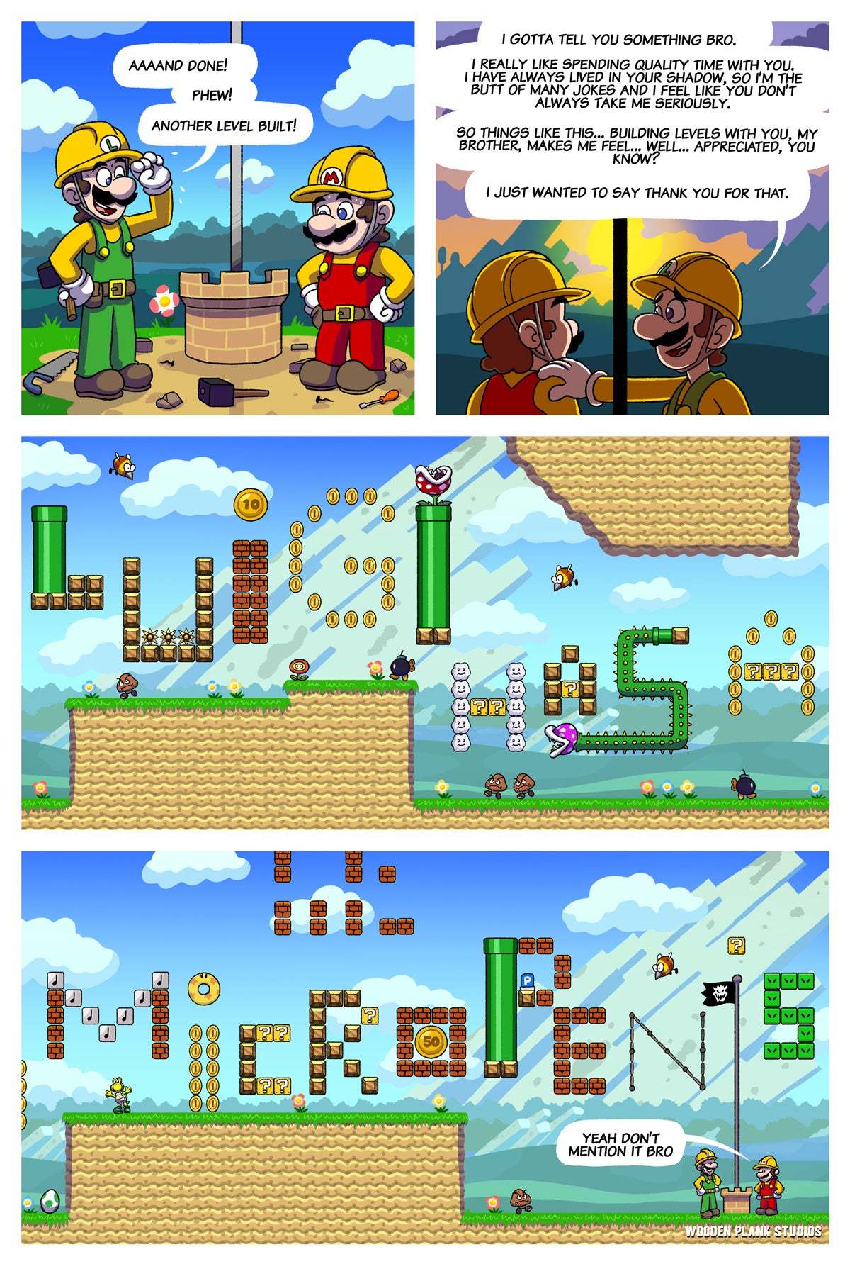 Luigi gets annoying in Mario maker 2 - meme