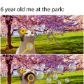 Six year old me at the park