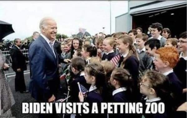 Who wants to sit on Uncle Joe's lap and talk about the first thing that comes up? - meme
